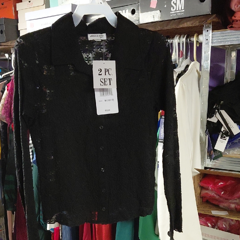 Girls Button Down Shirt With Under Shirt